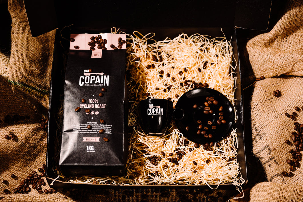GIFT BOX: 1,0 kg Café Copain + tasje naar keuze
