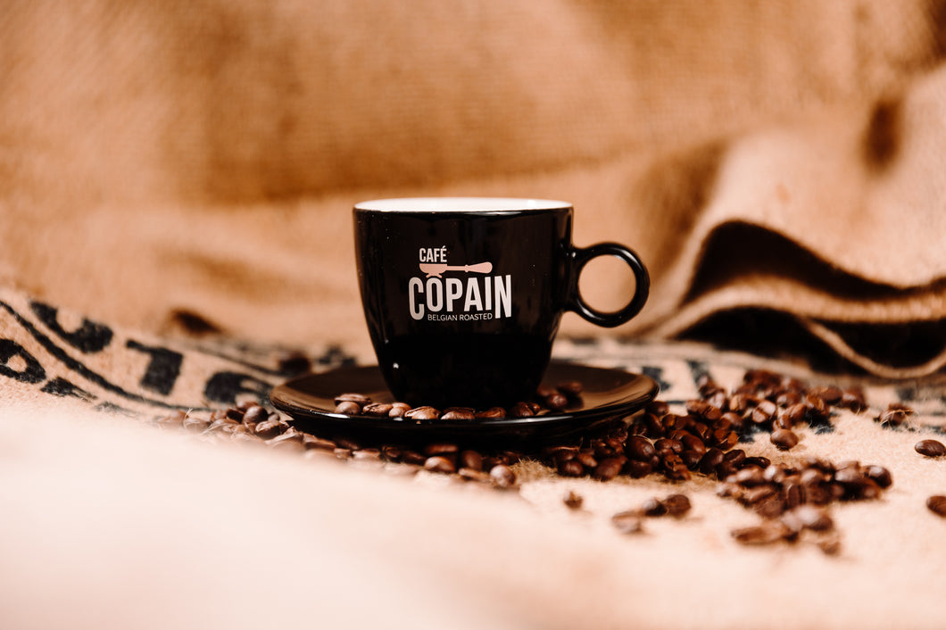 Espresso tasje + ondertas Café Copain